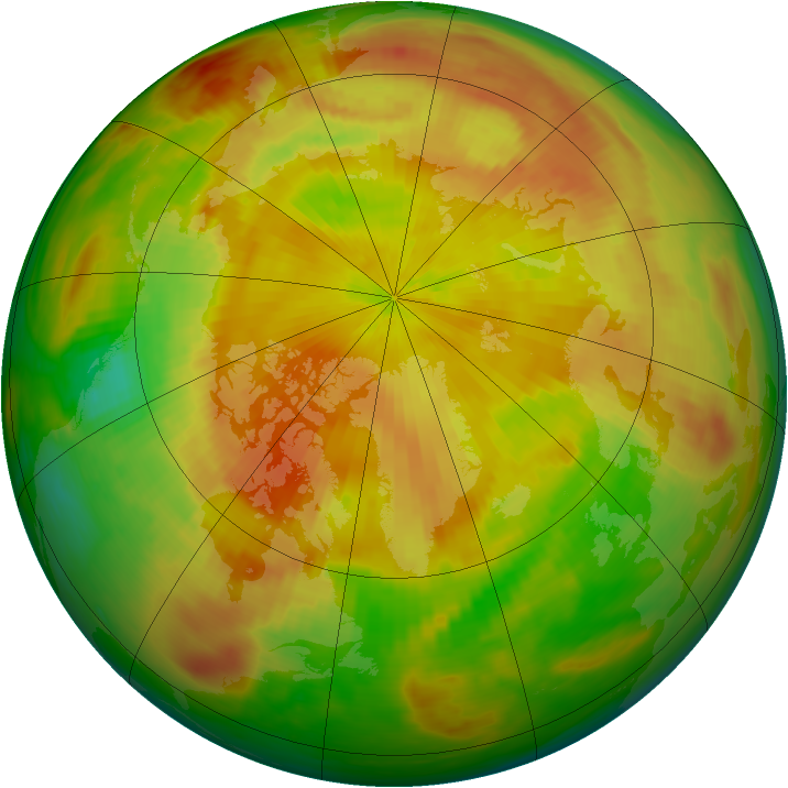 Arctic ozone map for 07 May 1989